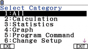 Catalog Function Category Search