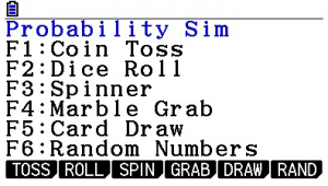 CG50AU Probability simulations 1