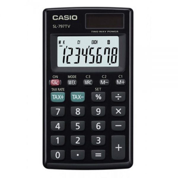 SL797TVBK CASIO SL797TVBK Compact Desktop Calculator Black