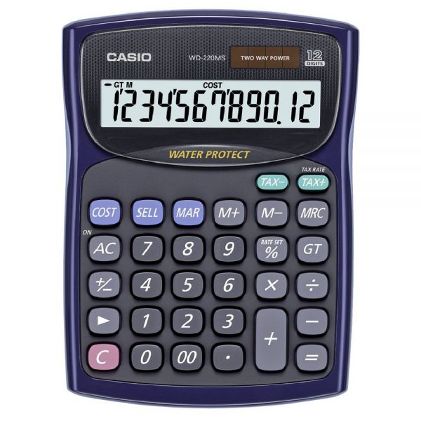WD220MS CASIO WD220MS Desktop Calculator | CASIO Education