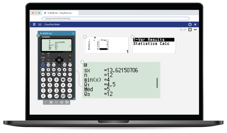 Highlight Key Equations | fx-8200 AU Calculator