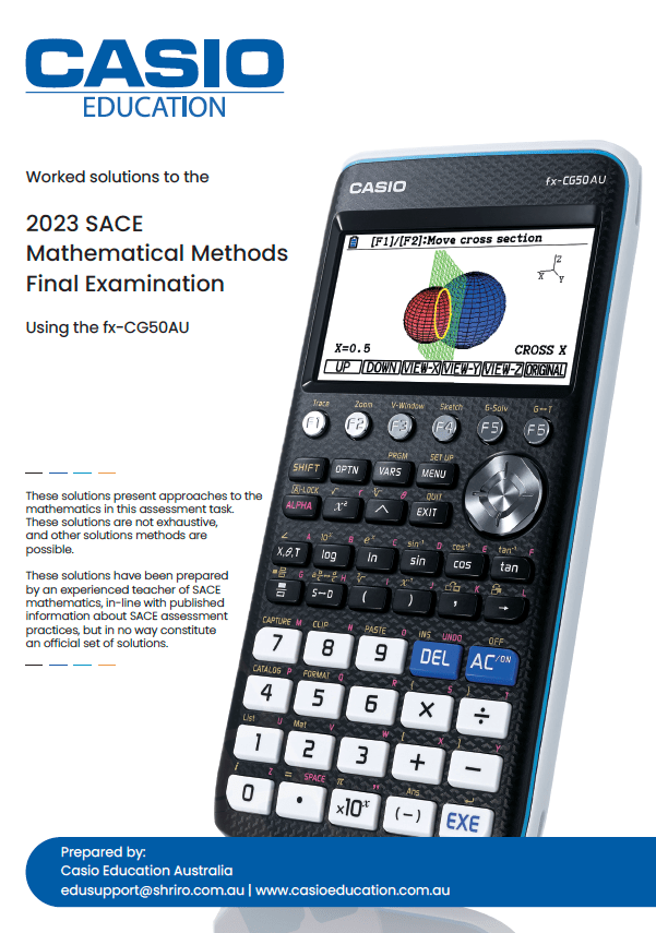 2023 SACE Methods Exam Solutions