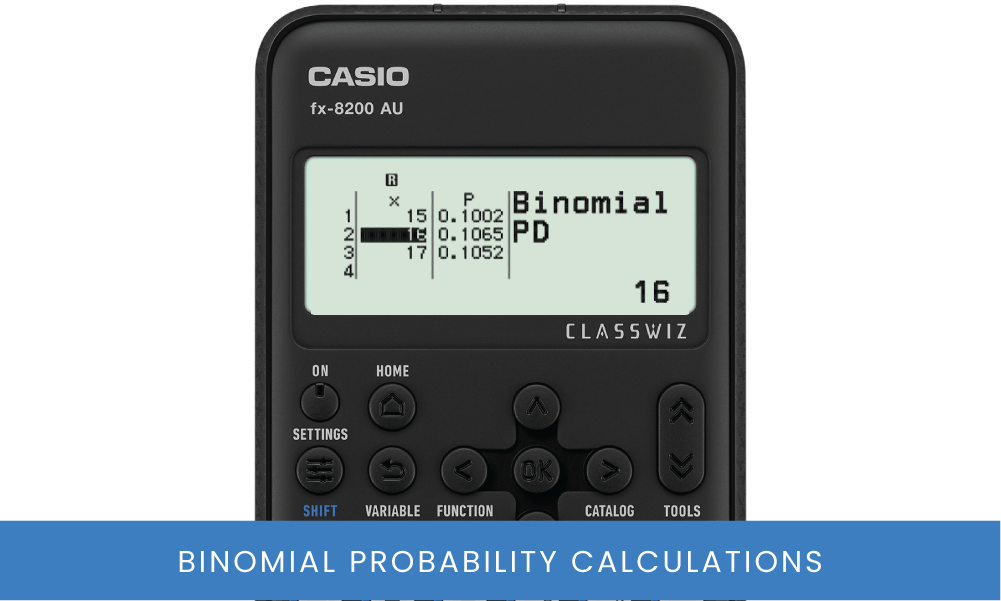 fx-8200 AU binomial probability