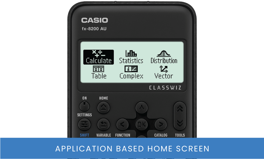 fx-8200 AU application based home screen