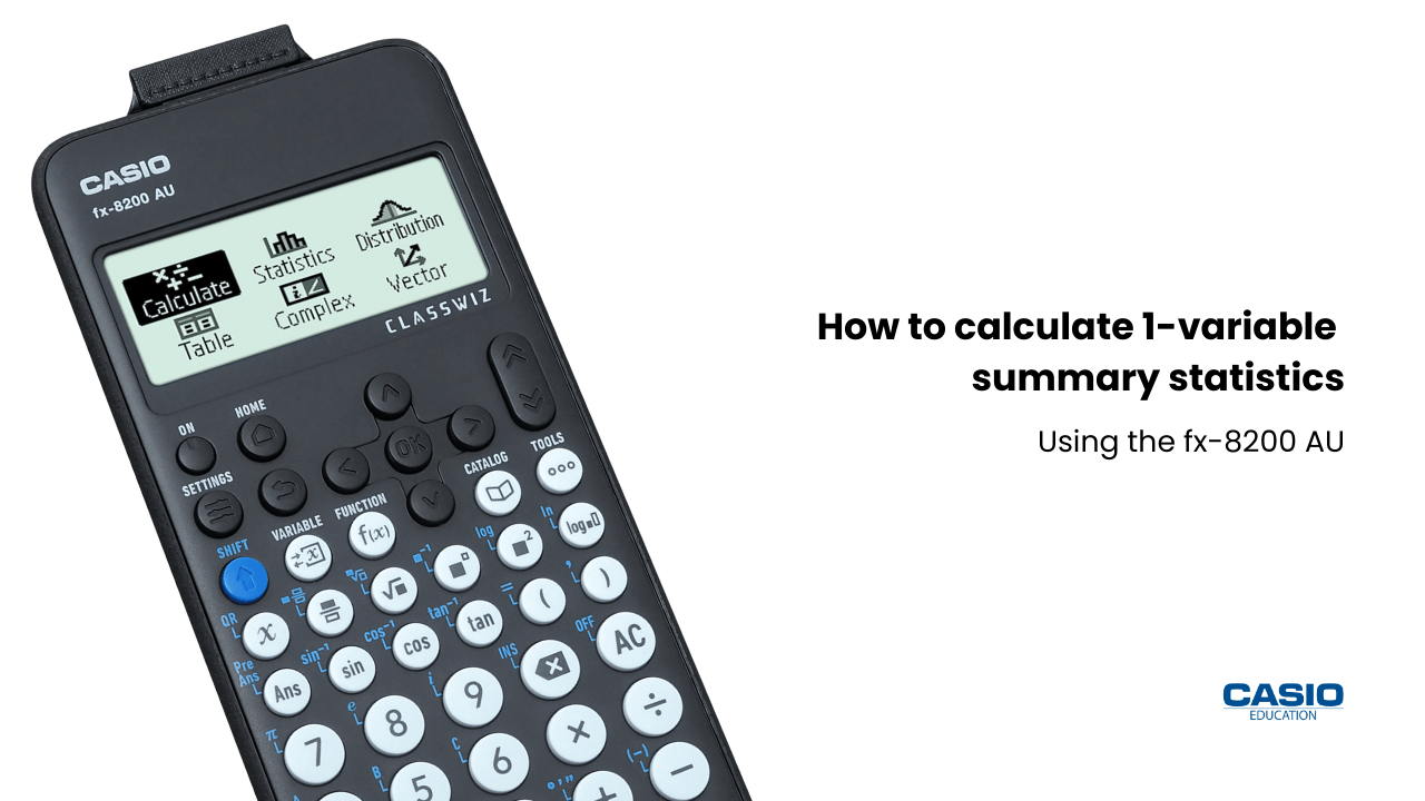 Calculate 1-variable summary statistics