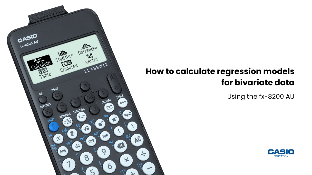 Calculate regression models for bivariate data