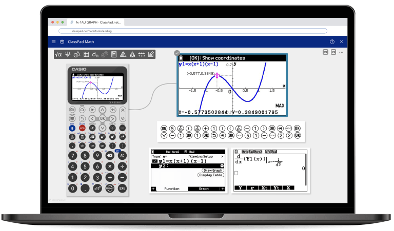 fx-1AU GRAPH Emulator - CASIO web-based software